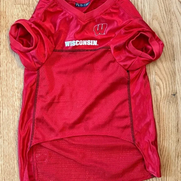 Wisconsin Badger Pet Jerseys And Bandanas Lot College University Badgers Dog - Picture 12 of 13